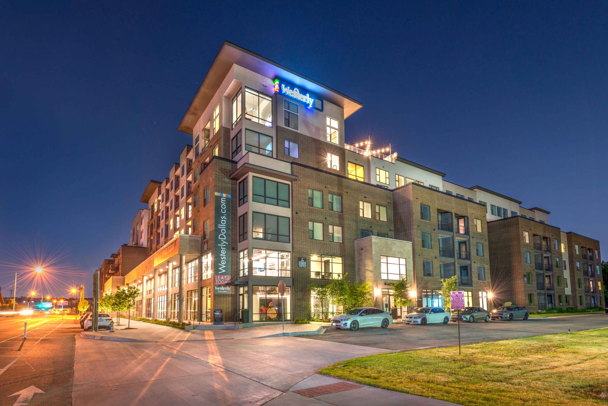 Exterior view of Westerly at dusk